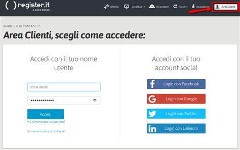 register pec accedi|register pec area clienti.